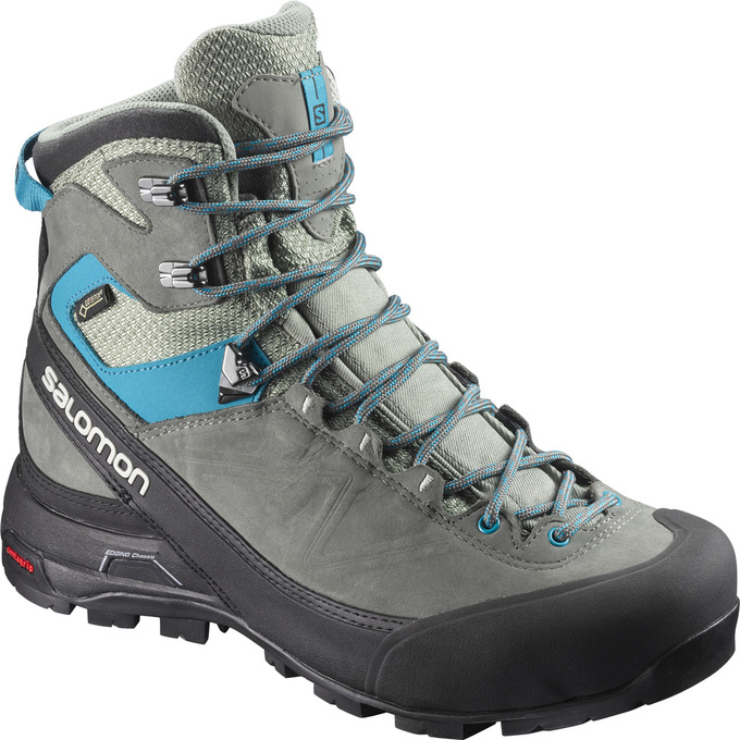 Salomon Singapore Mens Hiking Boots - X ALP MTN GTX® W Grey/Black | 09317-ABSF